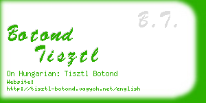 botond tisztl business card